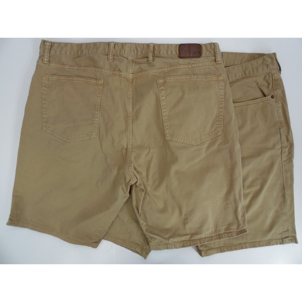 Lot of 2 Gap Khaki Chino Shorts 40 Slim 9" Inseam Great Condition
